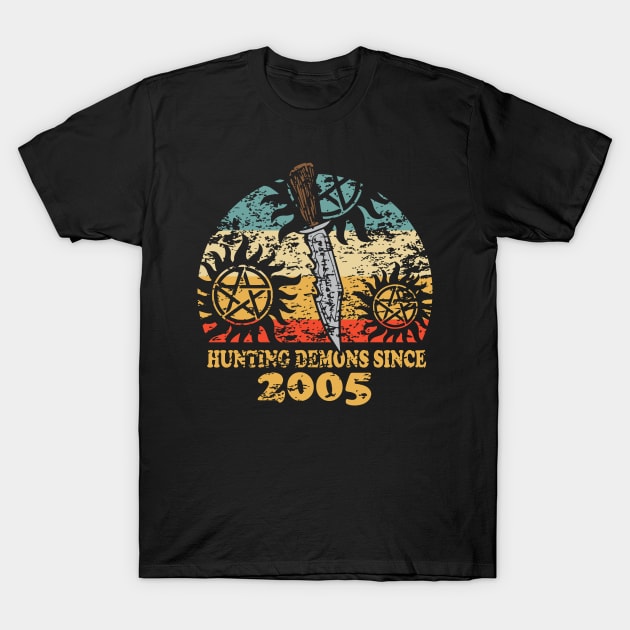 Supernatural-Hunting Demons Since 2005 T-Shirt by SevenTwentyThree